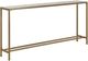 Renwil® Bodin Natural Console Table with Antique Brushed Brass Frame-0