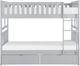 Homelegance® Orion Gray Youth Full/Full Storage Bunk Bed-2