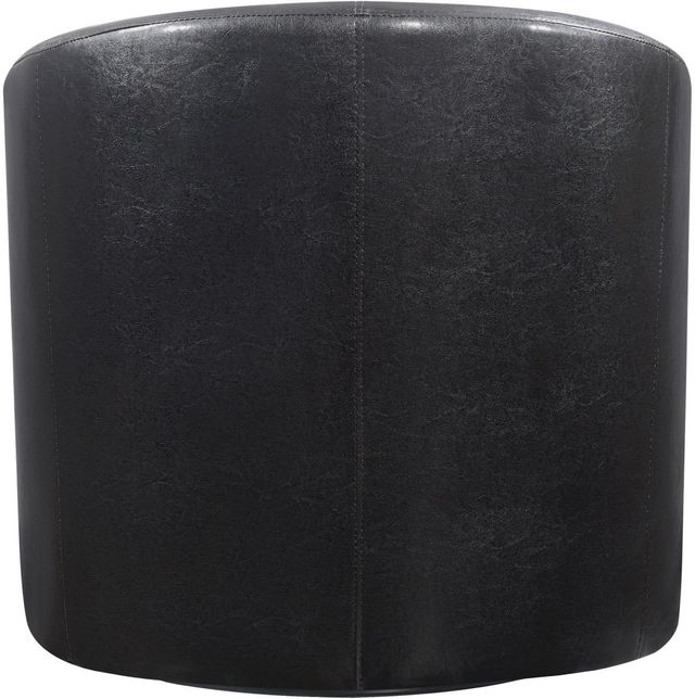 Coaster® Turner Dark Brown Upholstery Sloped Arm Accent Swivel Chair-2