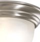 YHD Satin Nickel 1-Light Flush Mount Lighting-4