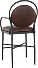 Fairfield® BD Warner Black/Chocolate Leather Counter Stool-3