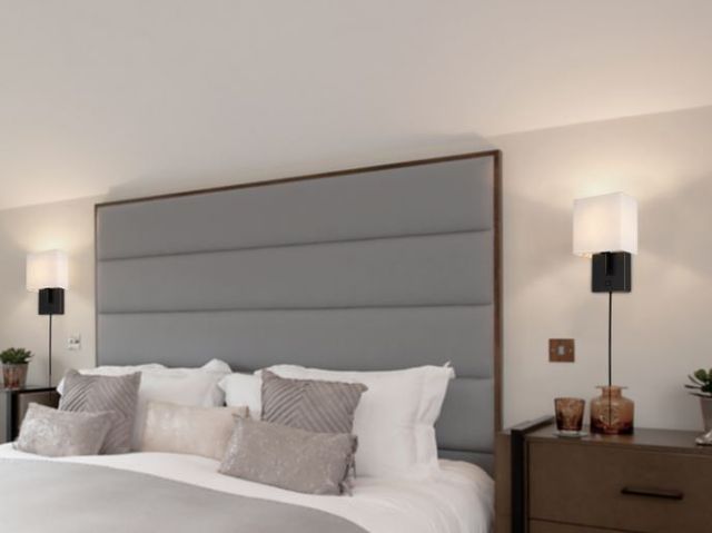 Cal® Lighting & Accessories Oberlin Dark Bronze/White Wall Lamp-3