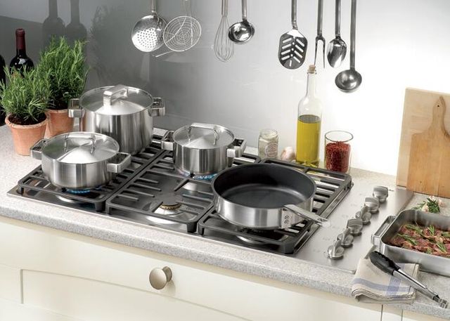 Miele 42" Stainless Steel Natural Gas Cooktop-1