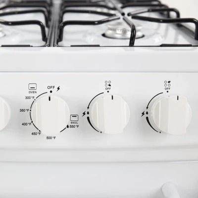Avanti® 20" White Freestanding Gas Range-2