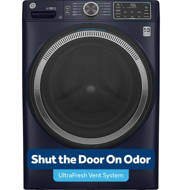 GE® ENERGY STAR® 4.8 Cu. Ft. Sapphire Blue Smart Front Load Washer UltraFresh Vent System with OdorBlock™ and Sanitize w/Oxi-2