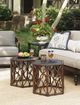 Tommy Bahama® Outdoor Royal Kahala Black Sands Deep Umber Hexagonal Cocktail Table-2
