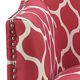 Elements International Dinah Patio Red Accent Chair-4