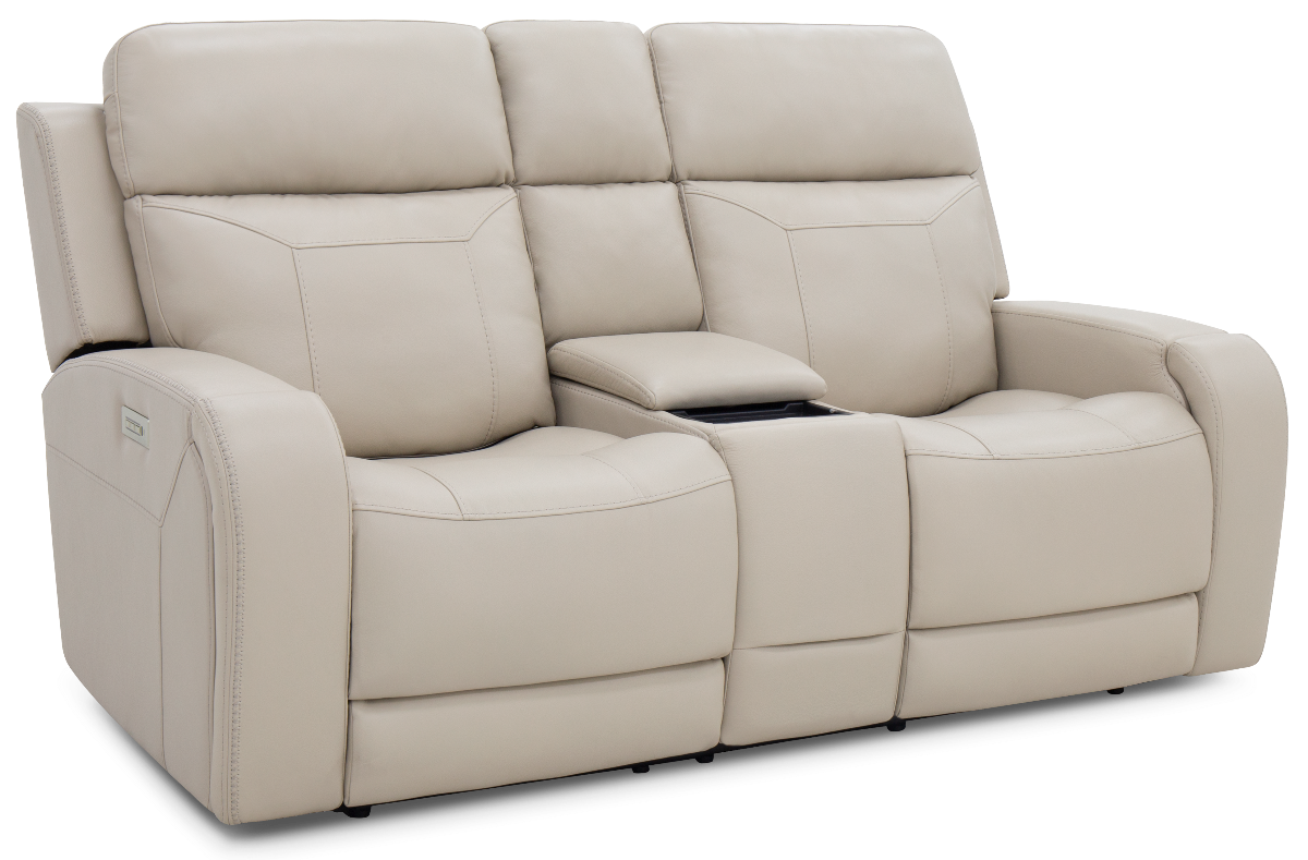 Moto Motion 828 Bone Leather Media Power Reclining Console