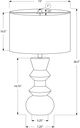 Monarch Specialties Inc. Black Ceramic Table Lamp-1