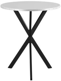 Coaster® Kenzo Sandy Silver Bar Table with Black Base