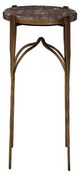 Furniture Classics Johnson Gray Side Table with Brass Base-1