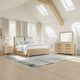 Intercon Cornerstone French Oak King Panel Bed with Cushions-1