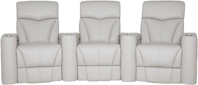 Palliser® Furniture Customizable Vivid 3-Piece Power Reclining Theater Seating with Power Headrest, Lumbar and Wedge Arms-3