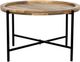 Porter International Designs Camden Natural Reversible Top Coffee Table with Black Metal Base -3