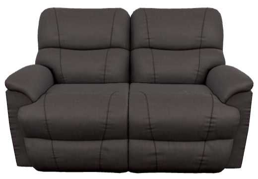 La-Z-Boy® Trouper Walnut Leather Manual Reclining Loveseat-1