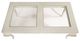 Michael Amini® Hollywood Swank Glass Top Rectangular Dining Table with Pearl Caviar Base-2