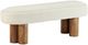 Crestview Collection Willow Brown/Cream Upholstered Accent Bench-0