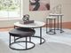 Signature Design by Ashley® Jusmour 4-Piece White Occasional Nesting Table Set with Black Base-1