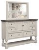 International Furniture Direct Stone 4-Piece Ivory Two Tone Queen Bedroom Set-2