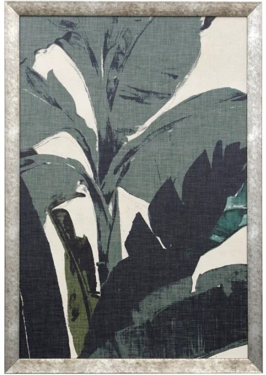 Stylecraft Retro Miami Palms Beige/Dark Green/Green Wall Art-0