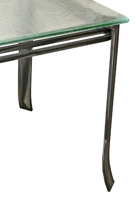 Forge Design Oasis Glass Top End Table-1