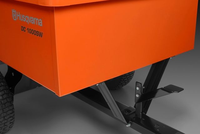 Husqvarna® 12' Welded Steel Dump Cart-1