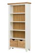 A & B Home Brown/White Bookcase-1