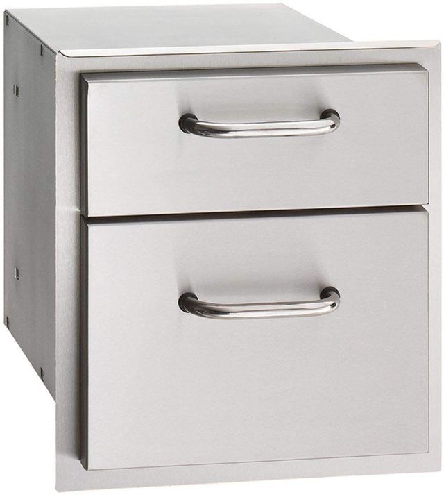 American Outdoor Grill Stainless Steel Double Drawer-0