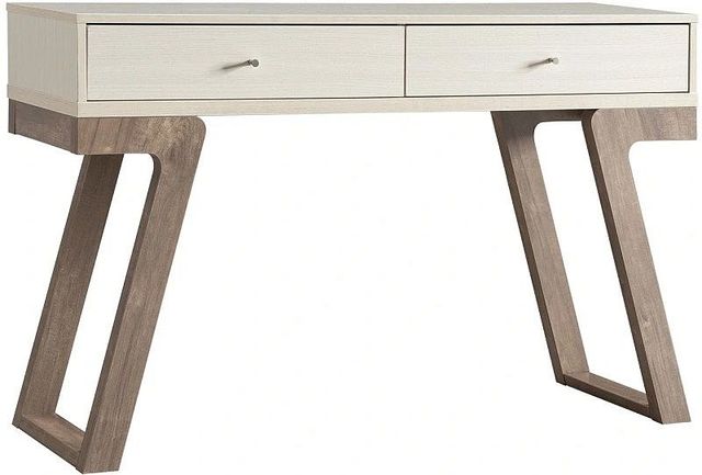 Brassex Inc. Ivory/Hazelnut Console Table-0