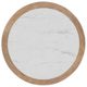 Signature Design by Ashley® Camdill White Round Cocktail Table with Light Brown Base-1