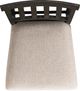 Elements International Stone Charcoal/Cream Slat Back Counter Dining Side Chair-3