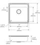 Elkay Lustertone® Classic Lustrous Satin Stainless Steel 22" x 22" x 6.5" 3-Hole Single Bowl Drop-in ADA Sink with Quick-Clip-1