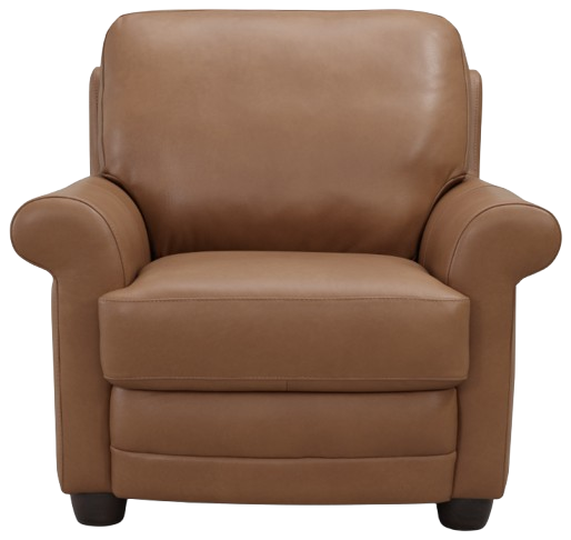 Leather Italia™ Savino Tripoli Saddle Toffee Chair | Brownie Furniture |  Virginia, MN