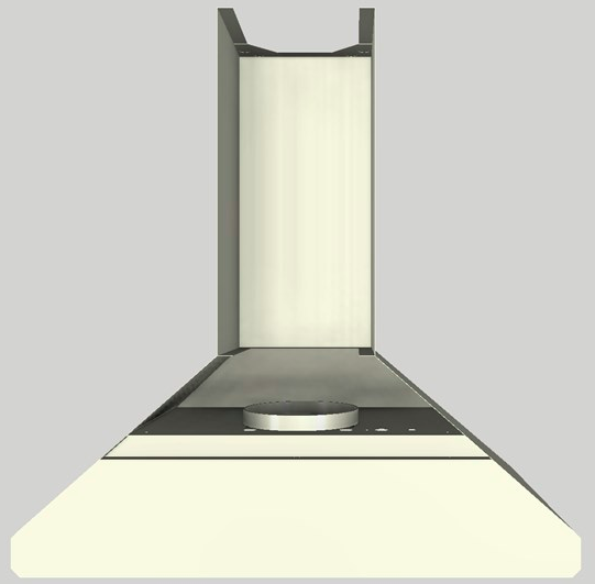 Vent-A-Hood® 36" Biscuit Wall Hood-3