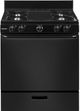 Hotpoint® 30" Black Free Standing Gas Range-0