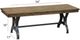 Intercon District Black/Cool Copper Dining Bench-1