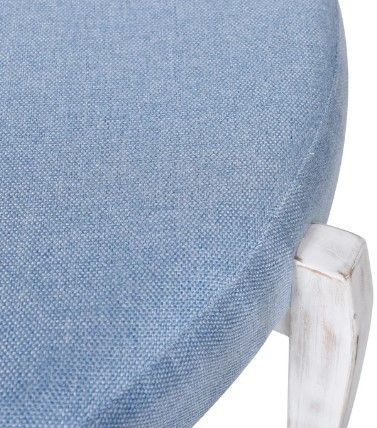 Stylecraft Dann Foley Lifestyle Light Blue Round Ottoman-2