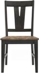Intercon Harper Brushed Brown/Pecan Splat Back Side Chair-2
