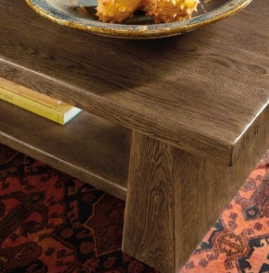 Hooker® Furniture Driftwood Worn Saddle Cocktail Table-4