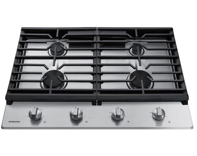 Samsung 30" Stainless Steel Gas Cooktop with Cast Iron Grates-2