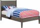 Furniture of America® Lennart 4-Piece Gray Twin Bedroom Set-1