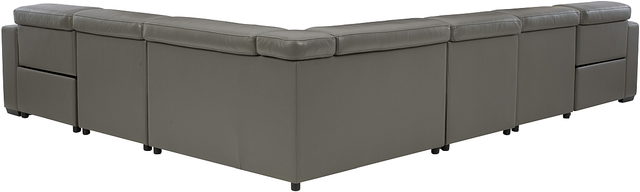 Signature Design by Ashley® Texline 7-Piece Gray Power Reclining Sectional-1