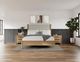 Riverside Furniture Davie Gray/Pale Oak Queen Upholstered Bed-1