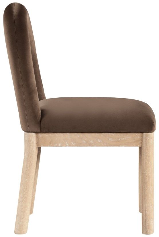 Meridian Furniture Conrad Brown/Natural Upholstered Dining Chair-2