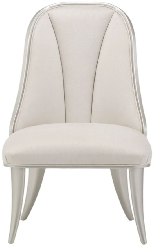 Michael Amini® Penthouse Ash Gray/White Side Chair-1
