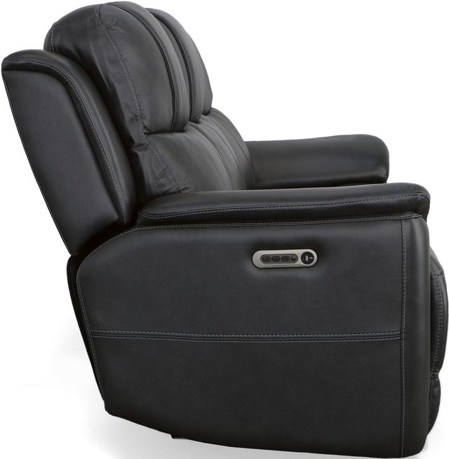 Flexsteel® Crew Raven Power Reclining Sofa with Power Headrests and Lumbar-3