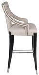 A & B Home Rocco Black/Gray Barstool-2