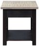 Liberty Furniture Heatherbrook Ash End Table with Charcoal Base-3