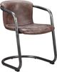Moe's Home Collection Freeman 2-Piece Light Brown Leather Dining Arm Chair Set-0
