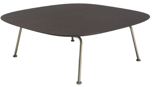 Natuzzi Editions Low Brown Ash Rectangular Coffee Table-0